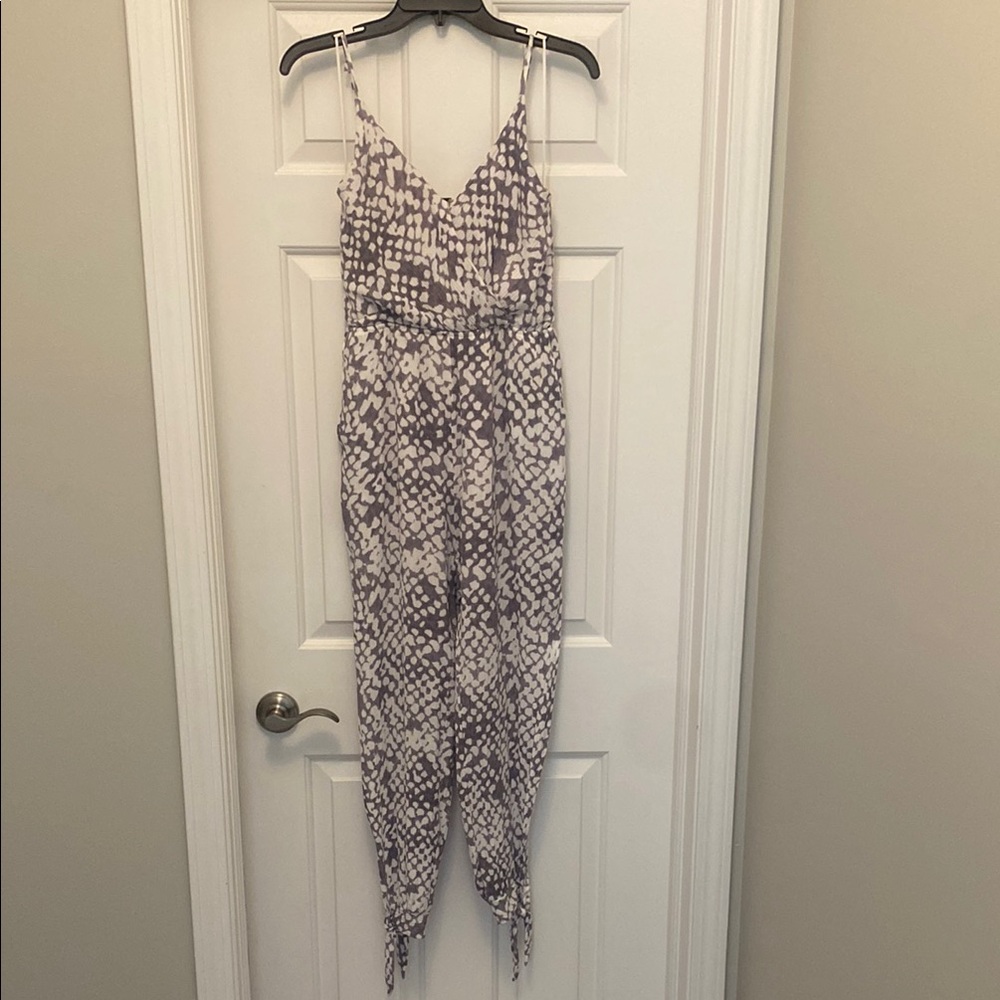 Dress Forum Abstract Print Jumpsuit Spaghetti Strap Size M